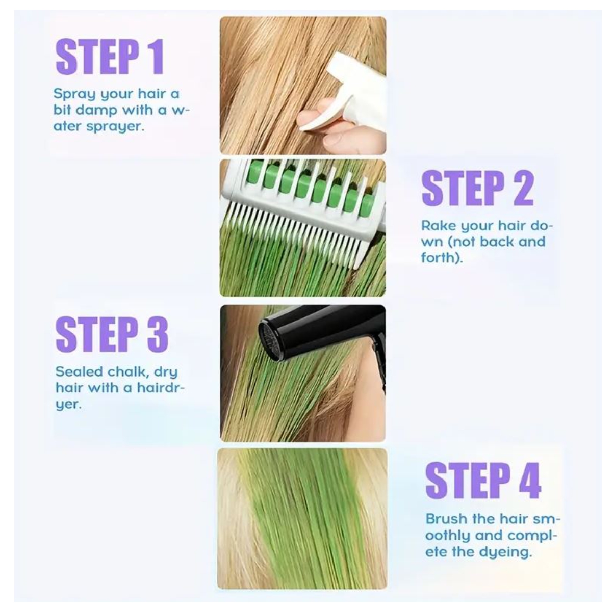 Miniatura 6 de Set Lápiz de Cabello Temporal Lavable